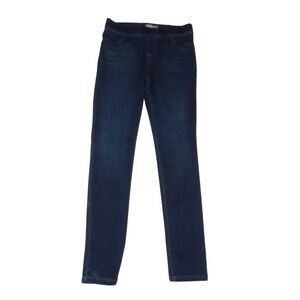 New Directions Womens Dark Wash Skinny Pull On Stretch Jeans Size 8R Indigo